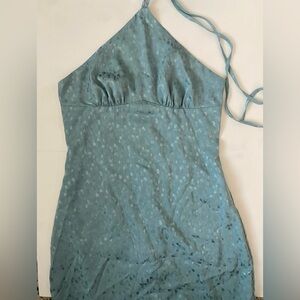 Le Lis Blue Halter Dress